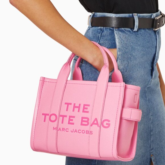 NEW Marc Jacobs the Leather Mini Tote Bag In Black - Picture 1 of 13